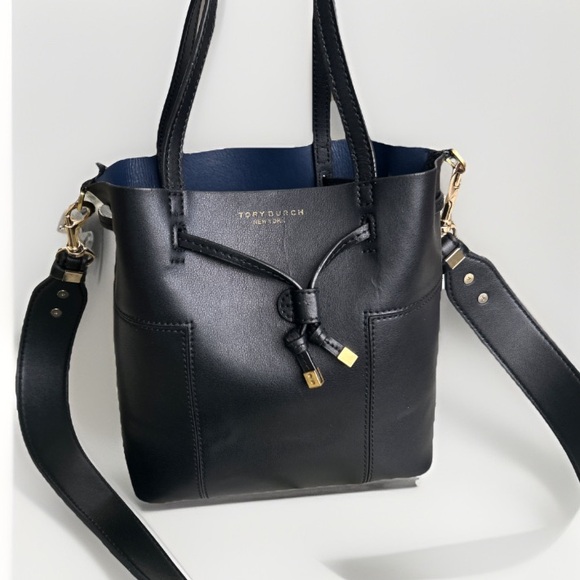 Tory Burch Black Leather Shoulder Bag - Picture 2 of 13